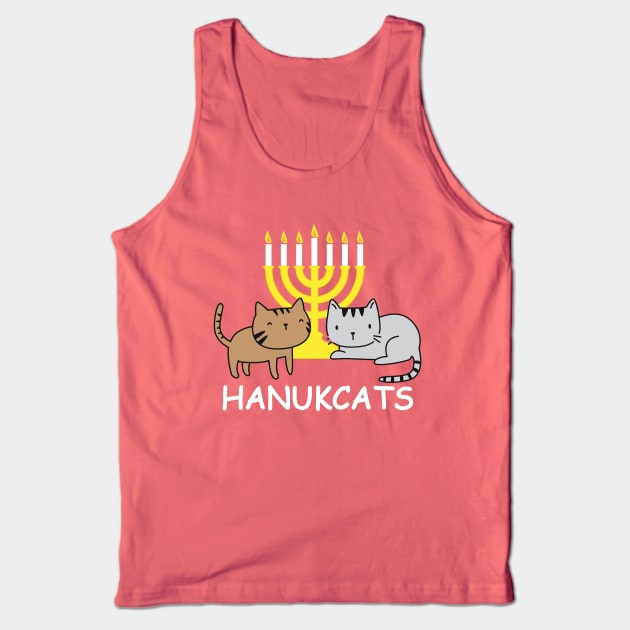 Happy Hanukkah - Hanukcats! Funny Cat lover Hannukah gifts Tank Top by teemaniac